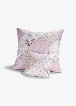 Lot de 2 housses de coussin à roses