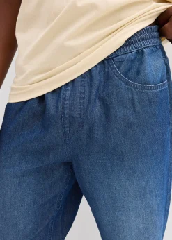 Lot de 2 jeans classiques d’été à taille élastiquée