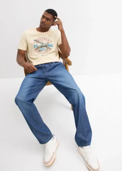 Lot de 2 jeans classiques d’été à taille élastiquée