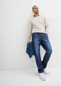 Lot de 2 jeans classiques d’été à taille élastiquée