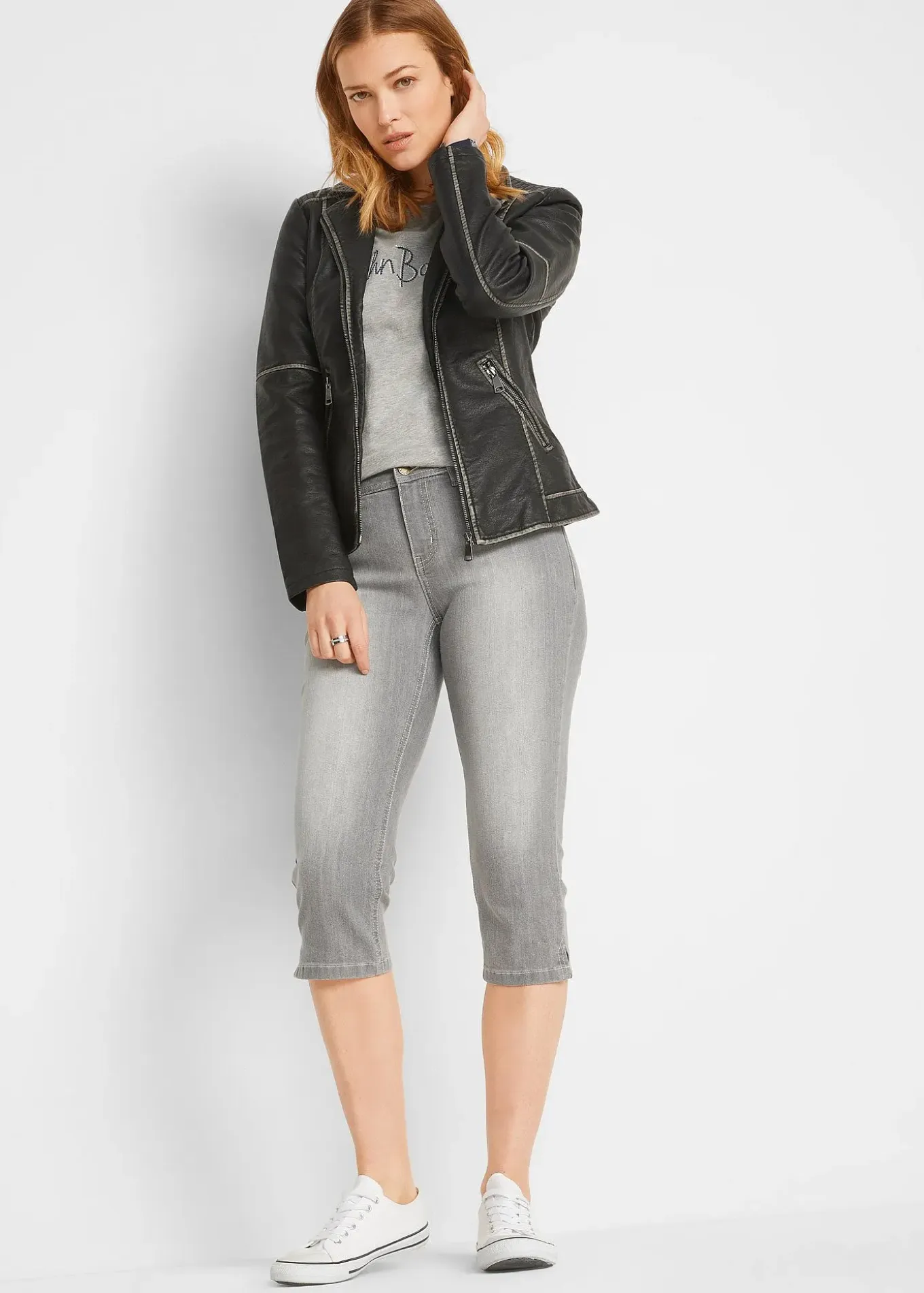 Lot de 2 jeans corsaire extensibles