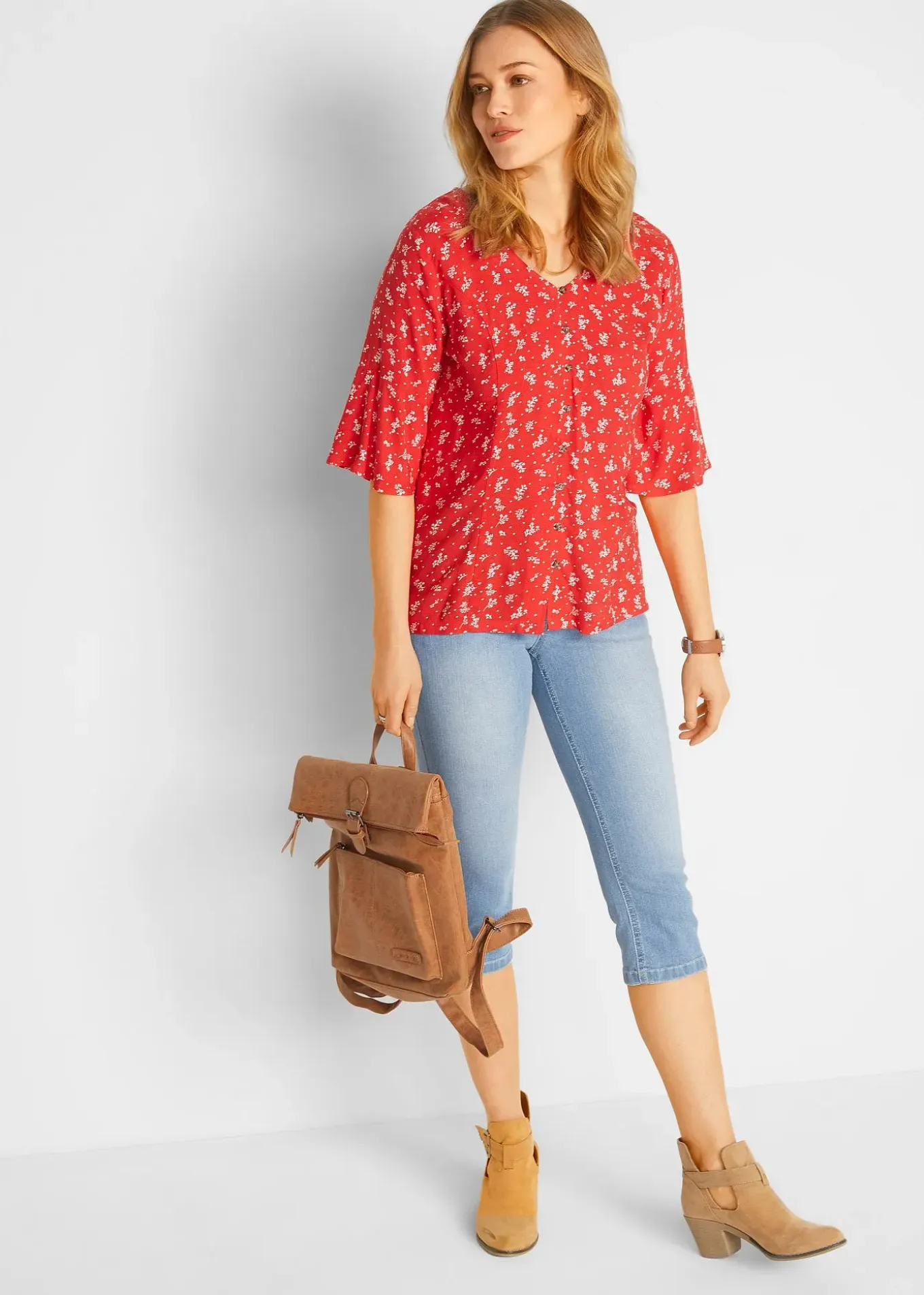 Lot de 2 jeans corsaire extensibles