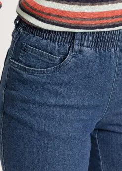 Lot de 2 jeans droits, taille mi-haute