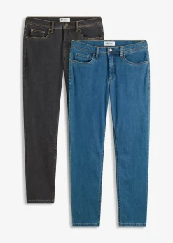 Lot de 2 jeans extensibles Regular, coupe droite