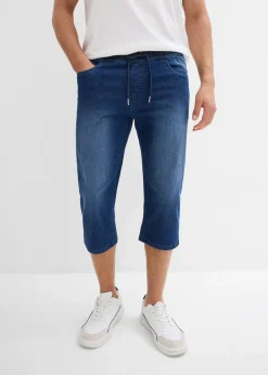 Lot de 2 jeans jogger 3/4 en denim léger, coupe droite regular