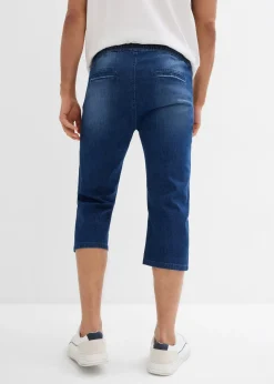 Lot de 2 jeans jogger 3/4 en denim léger, coupe droite regular