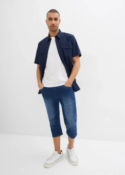 Lot de 2 jeans jogger 3/4 en denim léger, coupe droite regular