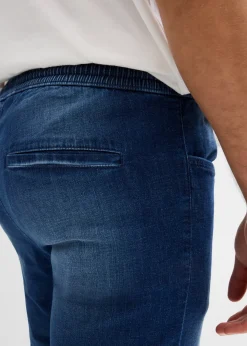 Lot de 2 jeans jogger 3/4 en denim léger, coupe droite regular