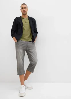 Lot de 2 jeans jogger 3/4 en denim léger, coupe droite regular