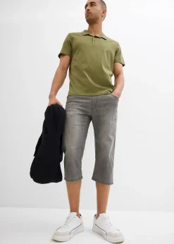 Lot de 2 jeans jogger 3/4 en denim léger, coupe droite regular