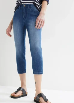 Lot de 2 jeans slim, longueur 3/4, taille mi-haute