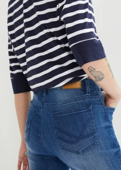 Lot de 2 jeans slim, longueur 3/4, taille mi-haute