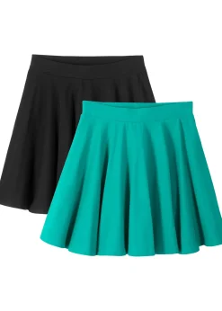 Lot de 2 jupes jersey avec coton