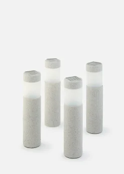Lot de 4 lampes déco solaires de chemin