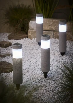Lot de 4 lampes déco solaires de chemin