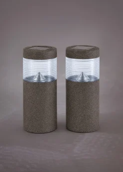 Lot de 2 lampes déco solaires pour le chemin