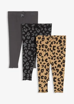 Lot de 3 leggings 100% coton