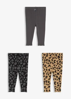 Lot de 3 leggings 100% coton