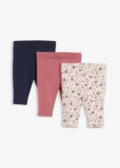 Lot de 3 leggings 100% coton