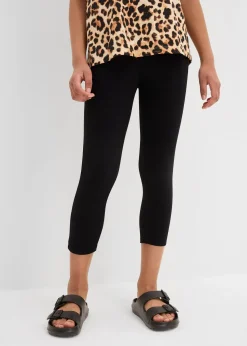 Lot de 2 leggings 3/4 en coton extensible