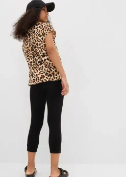 Lot de 2 leggings 3/4 en coton extensible