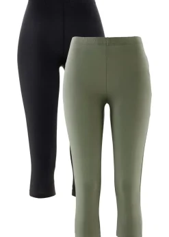 Lot de 2 leggings corsaire étroits