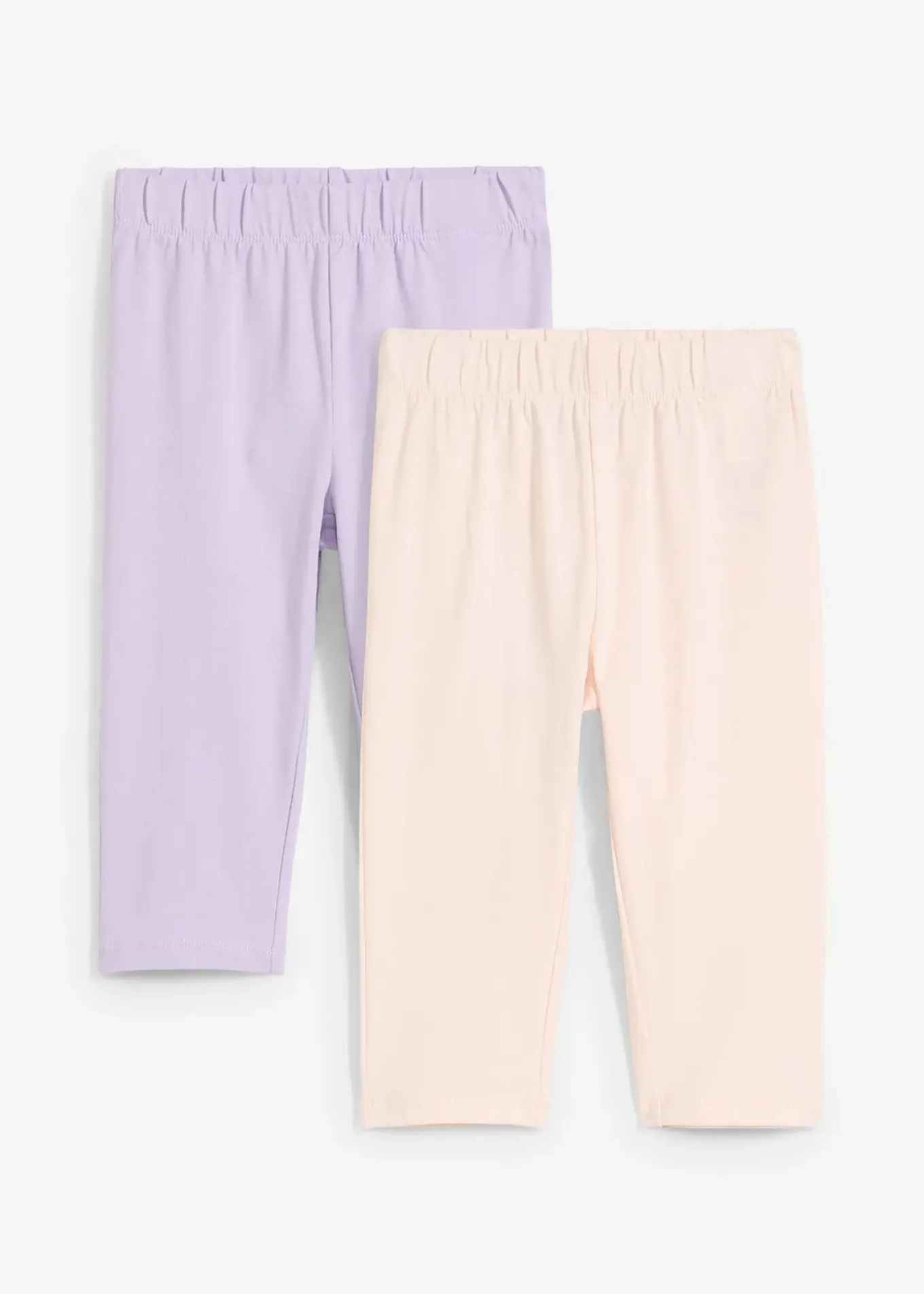 Lot de 2 leggings corsaire en coton mélangé extensible