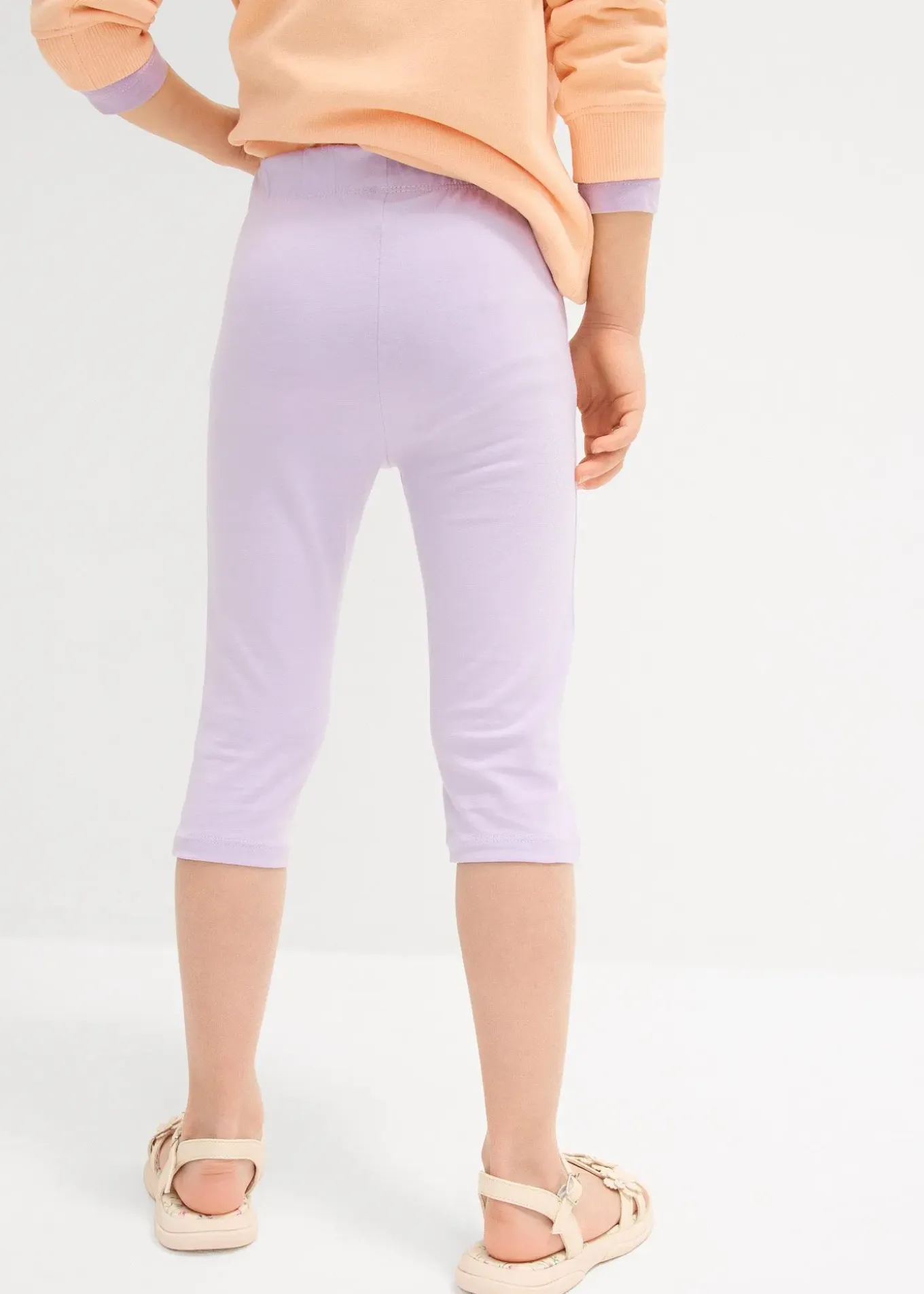 Lot de 2 leggings corsaire en coton mélangé extensible