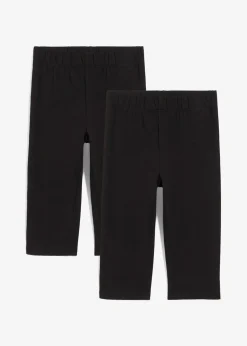 Lot de 2 leggings corsaire en coton mélangé extensible