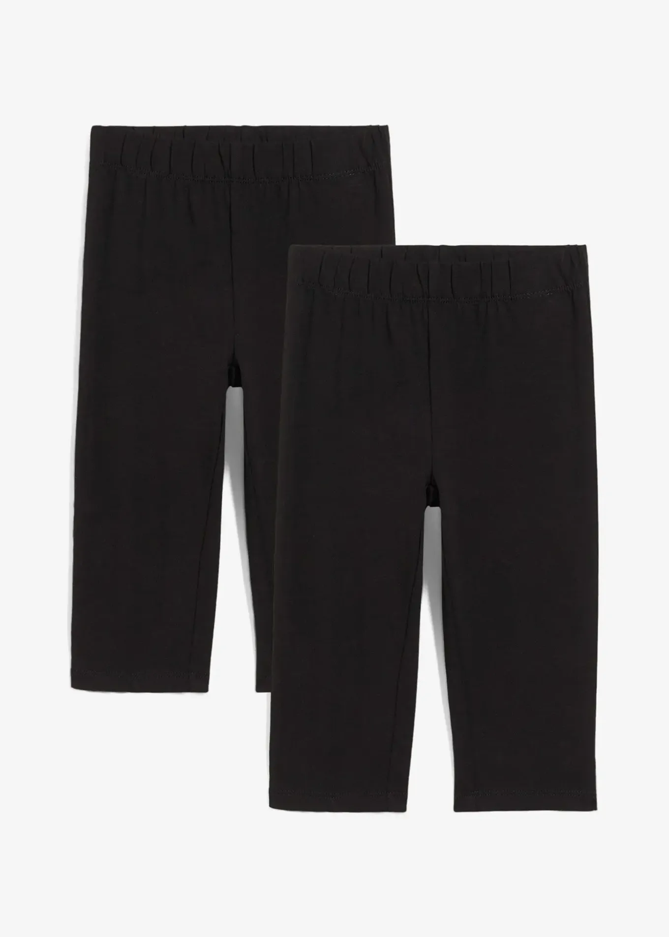 Lot de 2 leggings corsaire en coton mélangé extensible