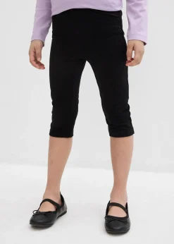Lot de 2 leggings corsaire en coton mélangé extensible