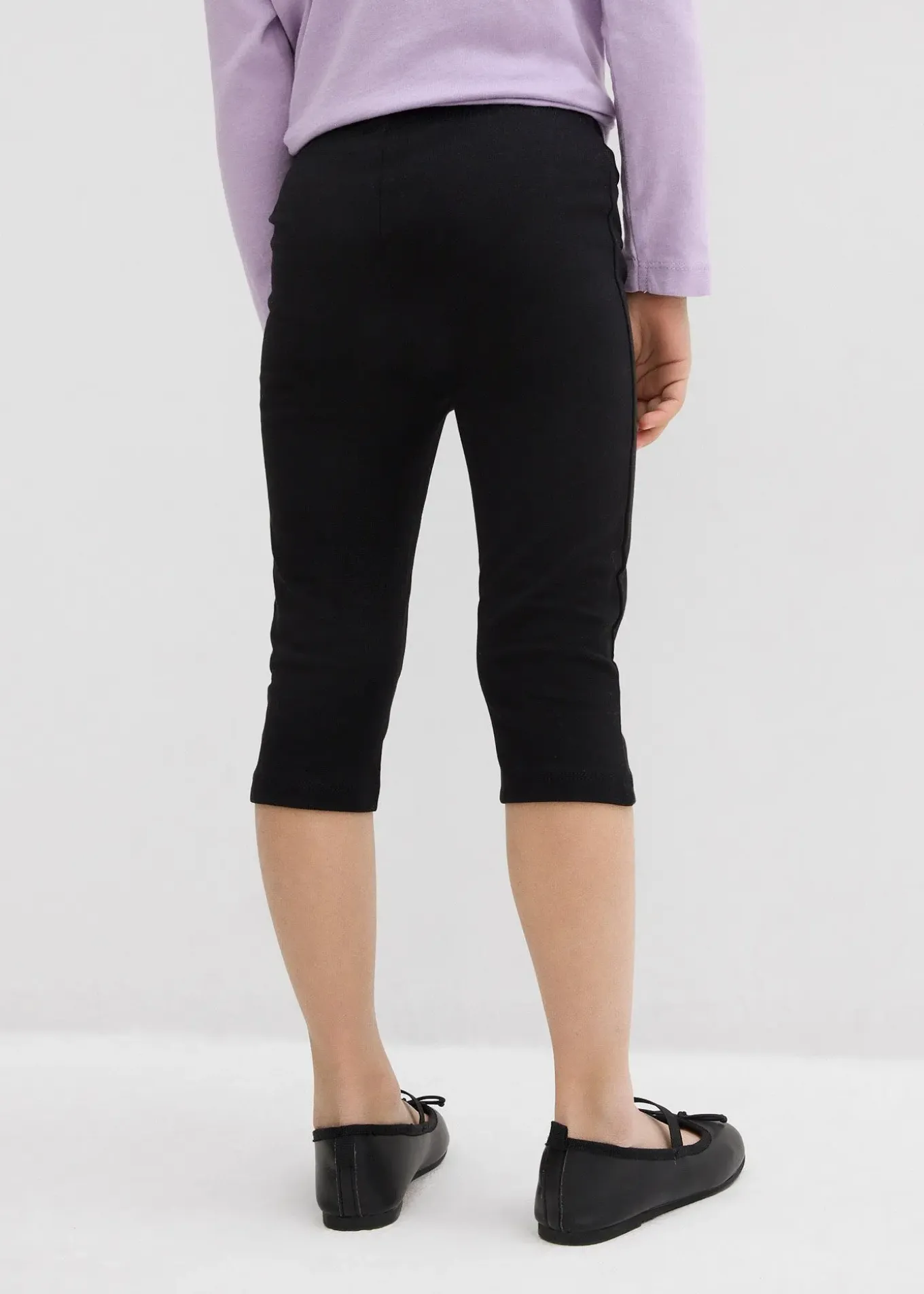 Lot de 2 leggings corsaire en coton mélangé extensible