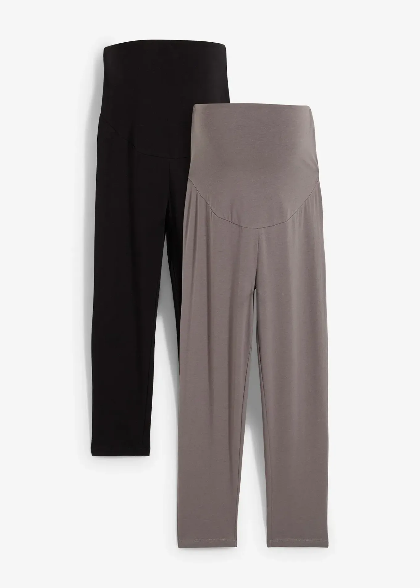 Lot de 2 leggings de grossesse, longueur 3/4