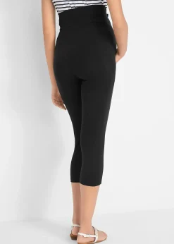 Lot de 2 leggings de grossesse, longueur 3/4