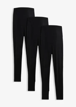 Lot de 3 leggings de grossesse en coton