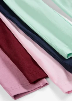 Lot de 5 leggings en coton extensible