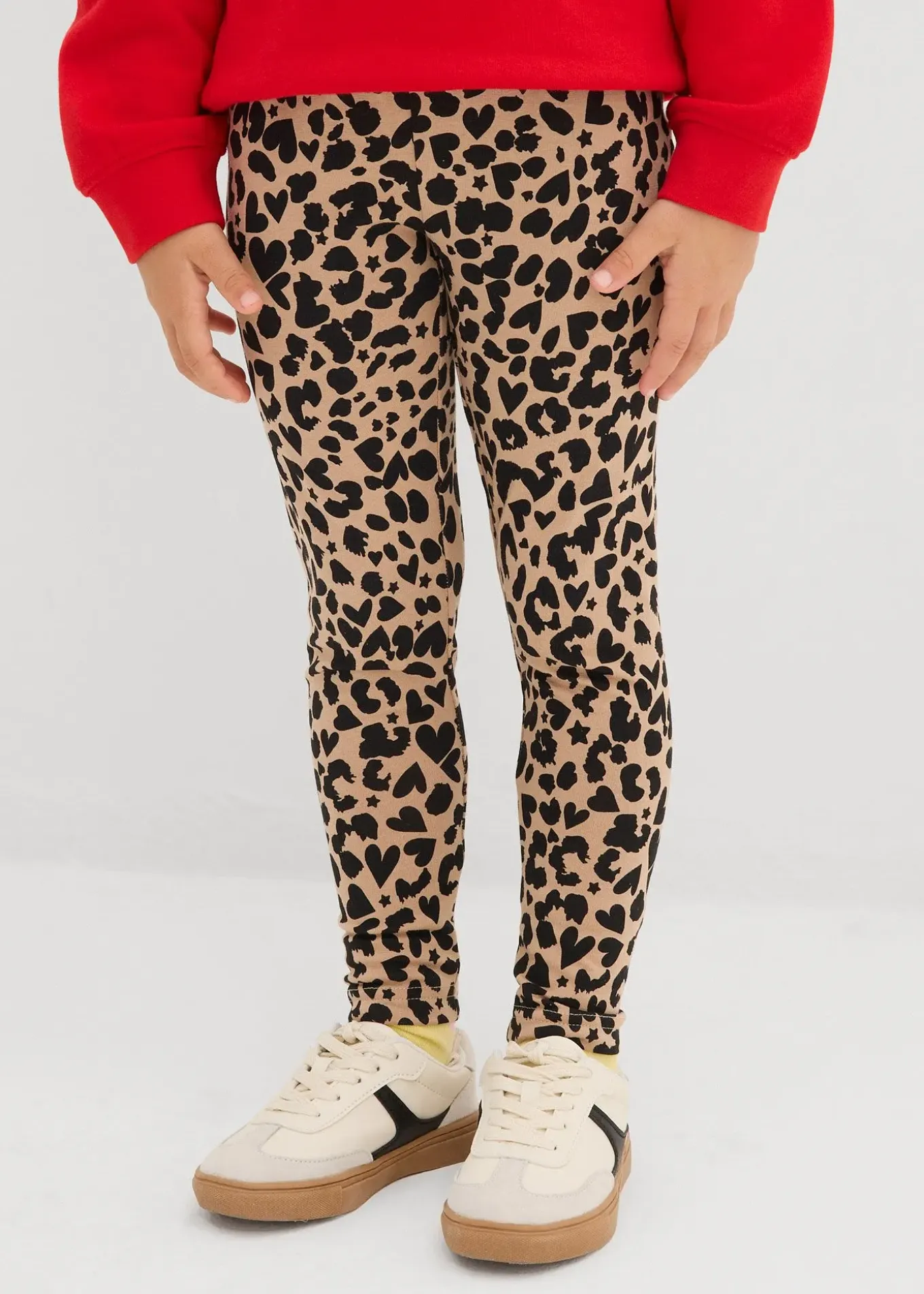 Lot de 2 leggings en coton extensible