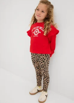 Lot de 2 leggings en coton extensible
