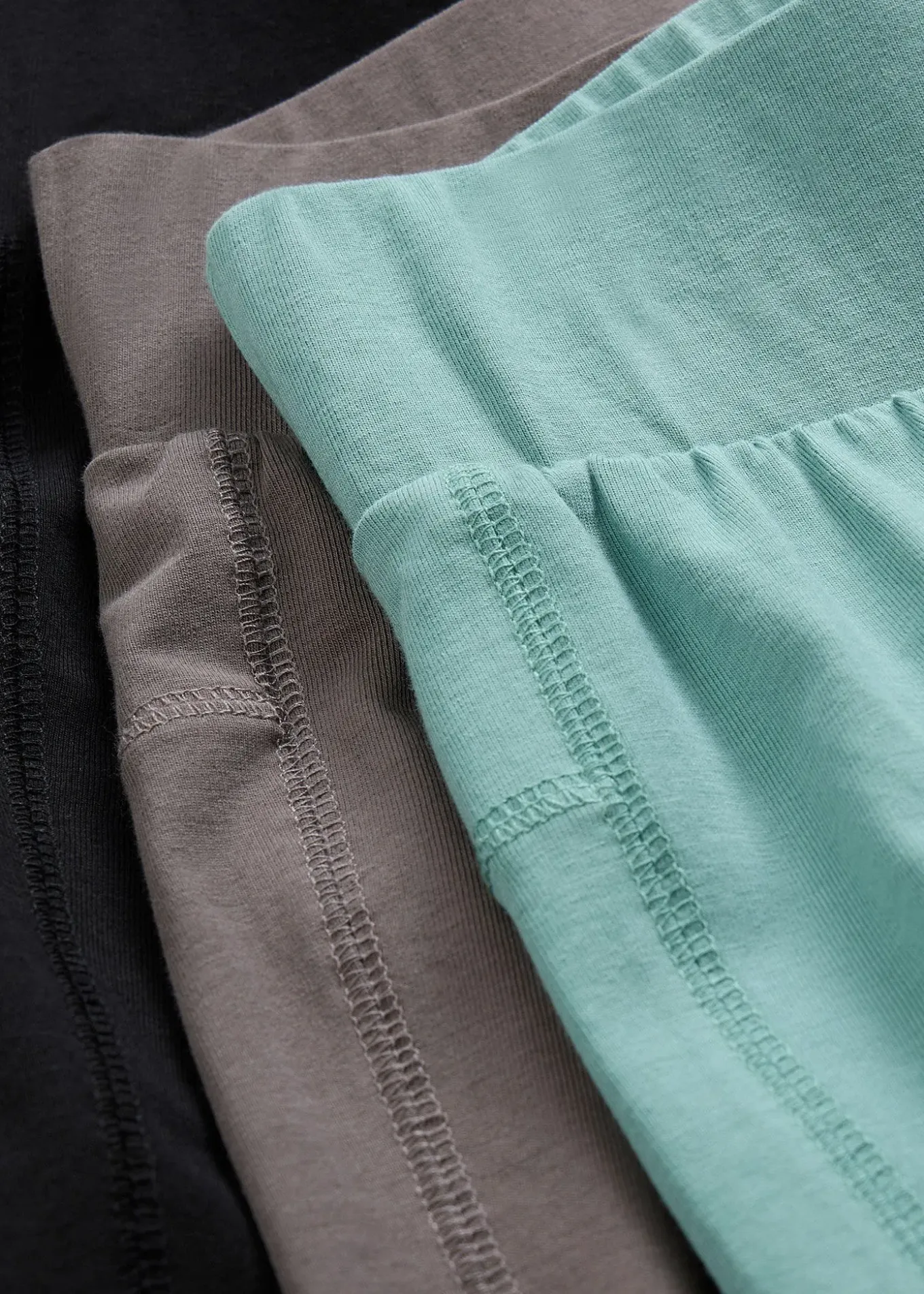 Lot de 3 leggings en coton extensible