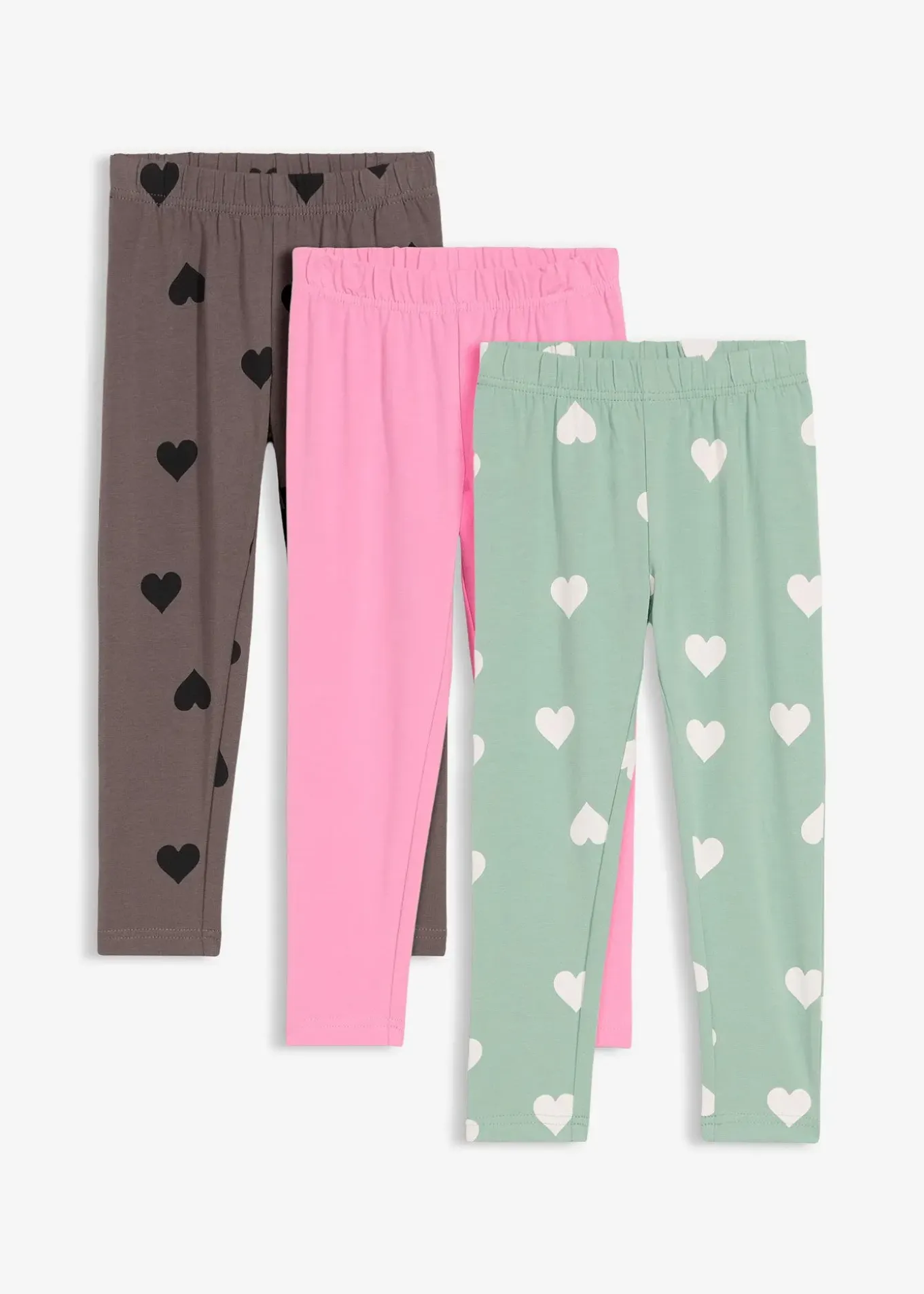 Lot de 3 leggings en coton extensible