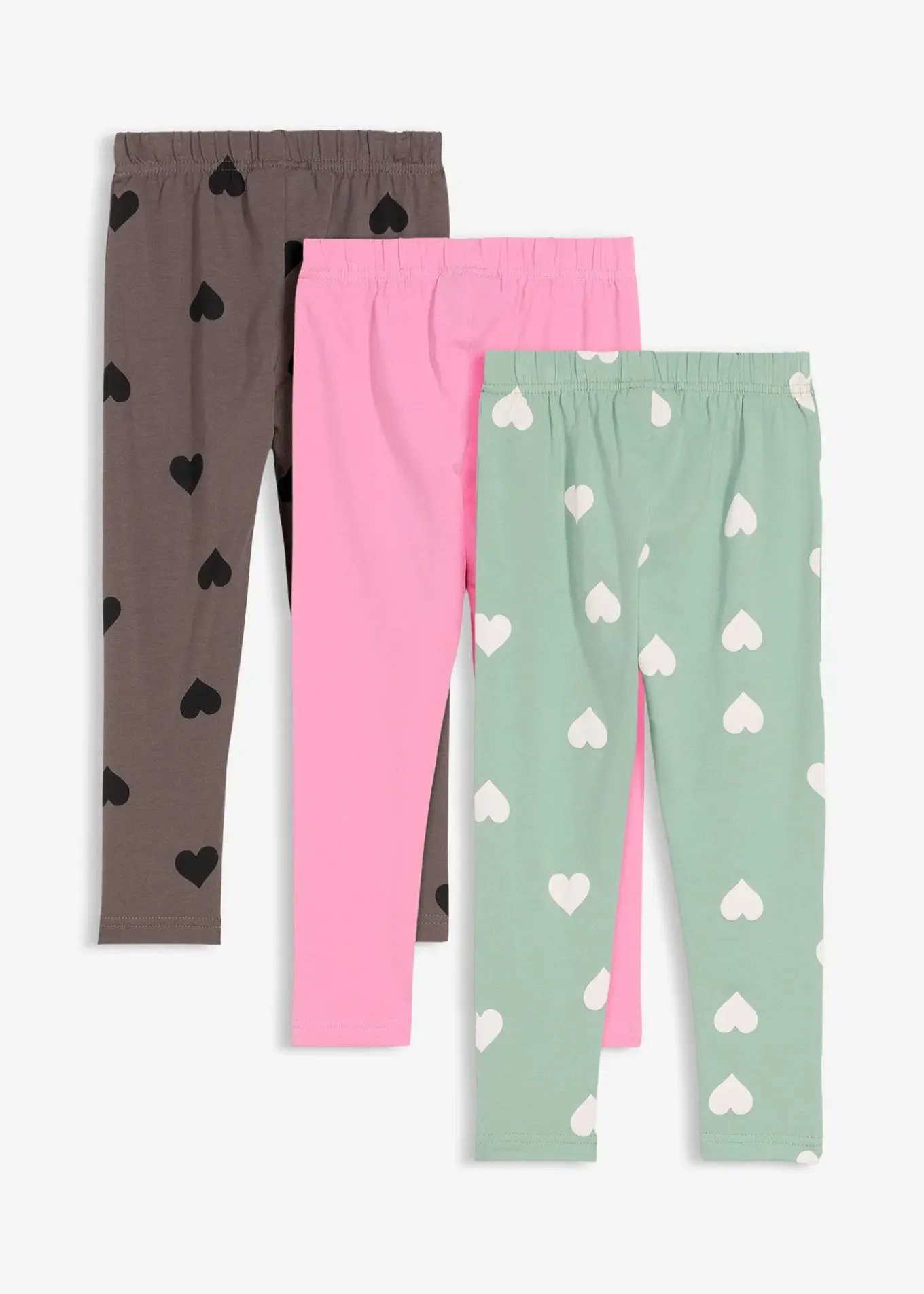 Lot de 3 leggings en coton extensible