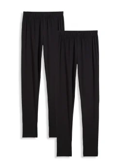Lot de 2 leggings en matière élastique