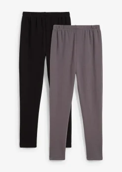 Lot de 2 leggings thermiques avec doublure en polaire douce
