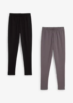 Lot de 2 leggings thermiques avec doublure en polaire douce