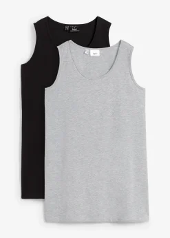 Lot de 2 longs débardeurs