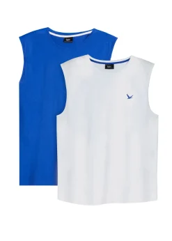 Lot de 2 marcels 100% coton