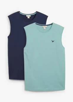 Lot de 2 marcels 100% coton