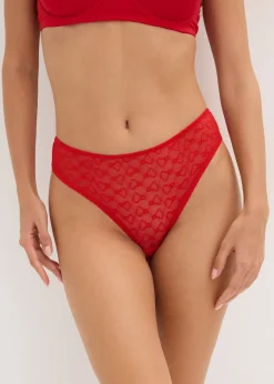 Lot de 4 maxi slips en dentelle