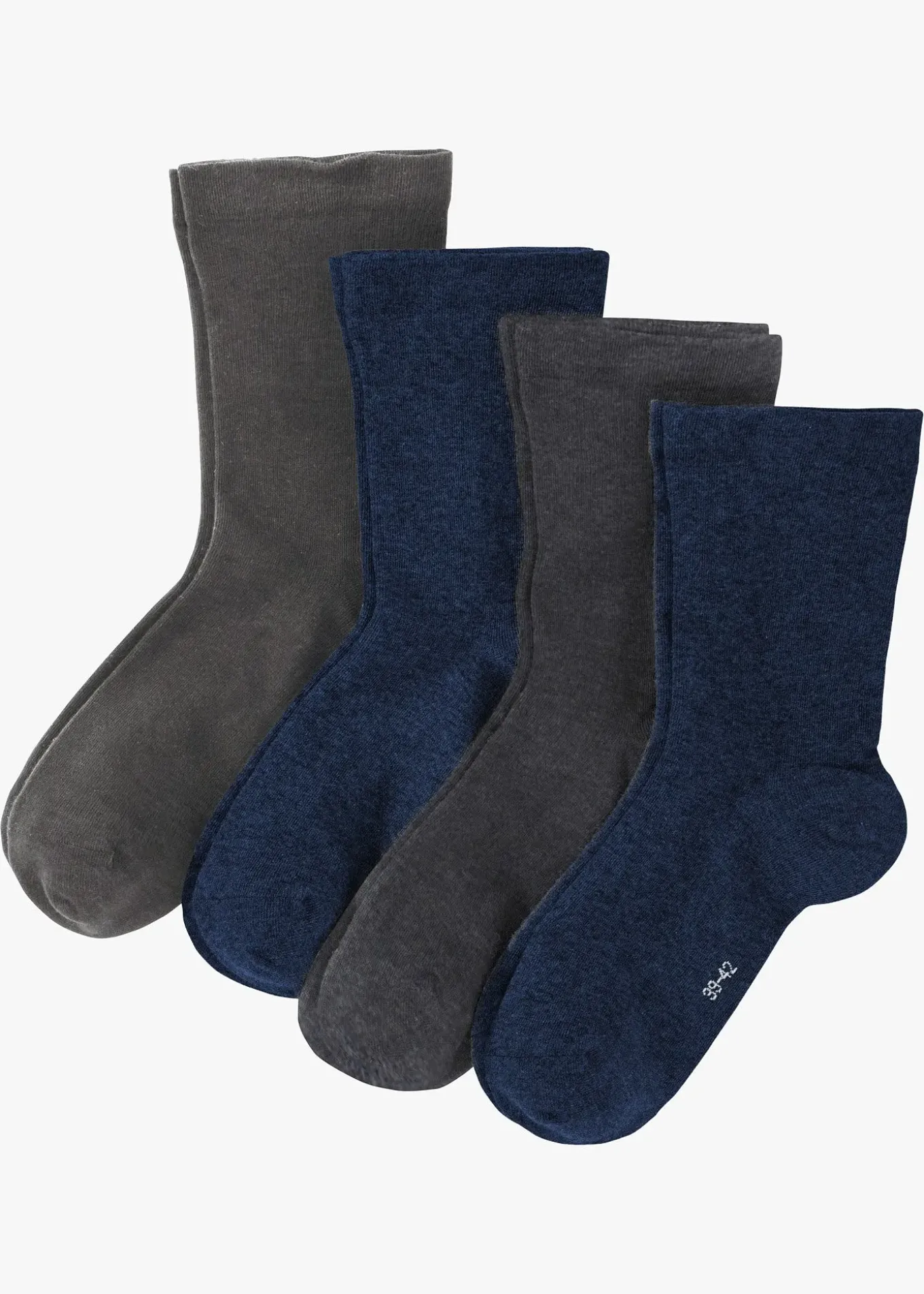 Lot de 4 paires de chaussettes à bord non comprimant