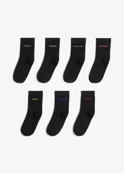 Lot de 7 paires de chaussettes mi-hautes